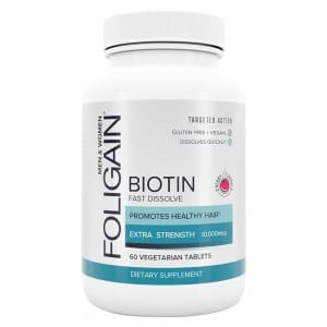 Tabletas de rapida digestion Foligain Biotin (Sabor cereza)