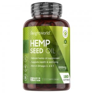 Cápsulas de Aceite de Semillas de Cáñamo 1000mg