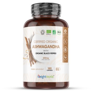 Ashwagandha Orgánica Con Pimienta Negra