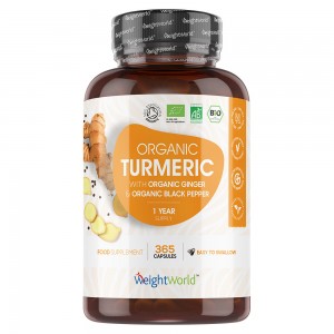 Cúrcuma Orgánica con Jengibre y Pimienta Negra