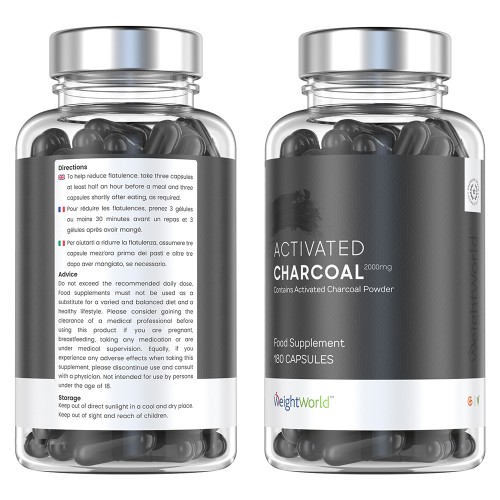 Carbón Activado Desintoxica el organismo y reduce las flatulencias