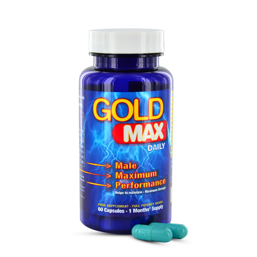 Gold Max Daily Blue - Suplemento Potenciador Masculino - Bote de Gold Max Daily Blue