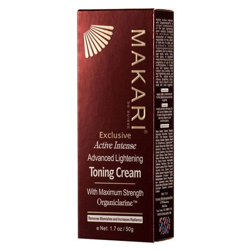 Makari Exclusive Crema Tonificante Facial - Reduce las Planchas y la Hiperpigmentación - Caja de Makari Exclusive Crema Tonificante Facial