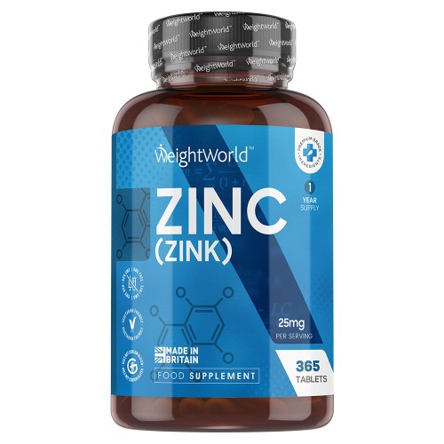 Tabletas de Zinc | Suplemento alimenticio para el funcionamiento normal del sistema inmunológico y la función cognitiva normal
