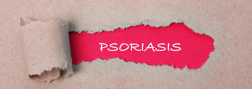 Cartel que se rompe y debajo pone Psoriasis